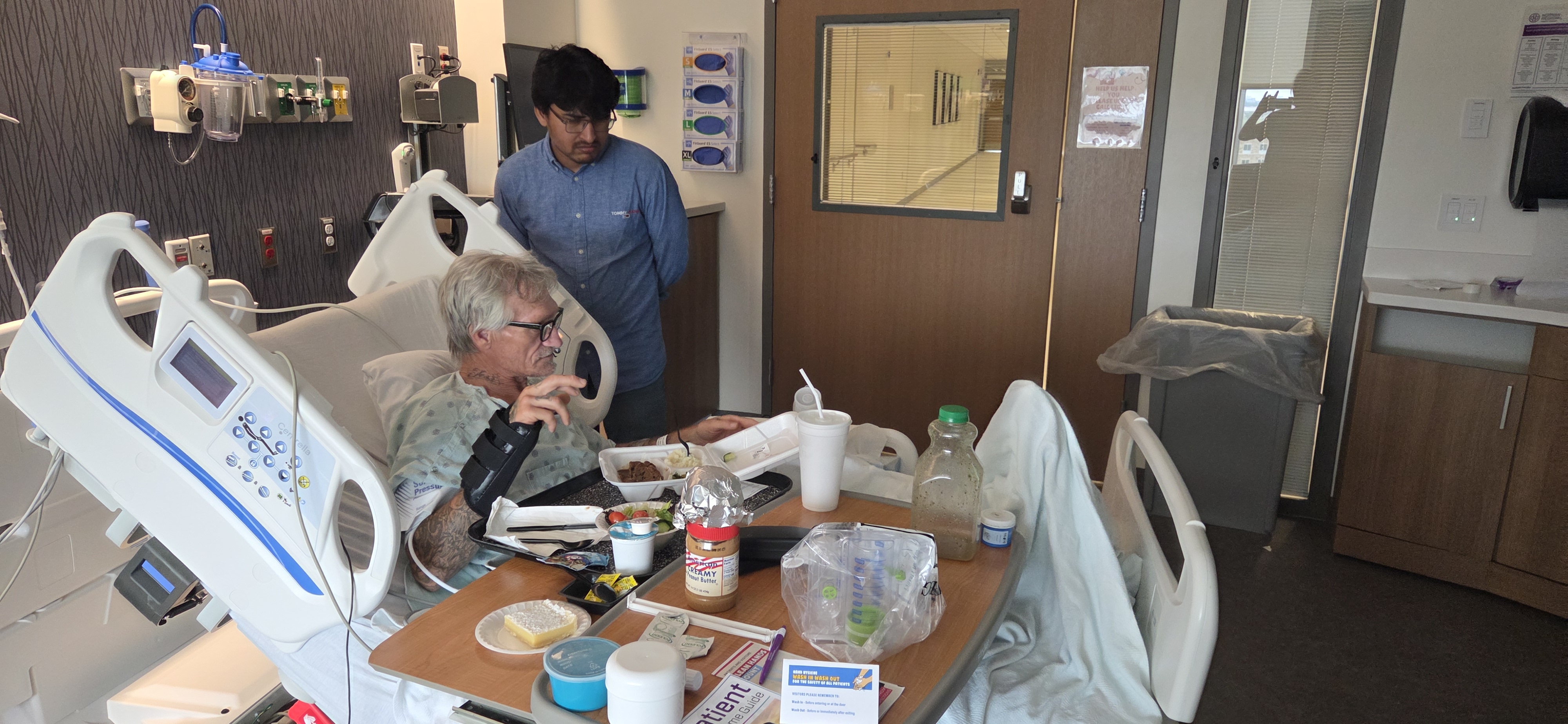 Lonnie at Norman Regional for pacemaker surgery